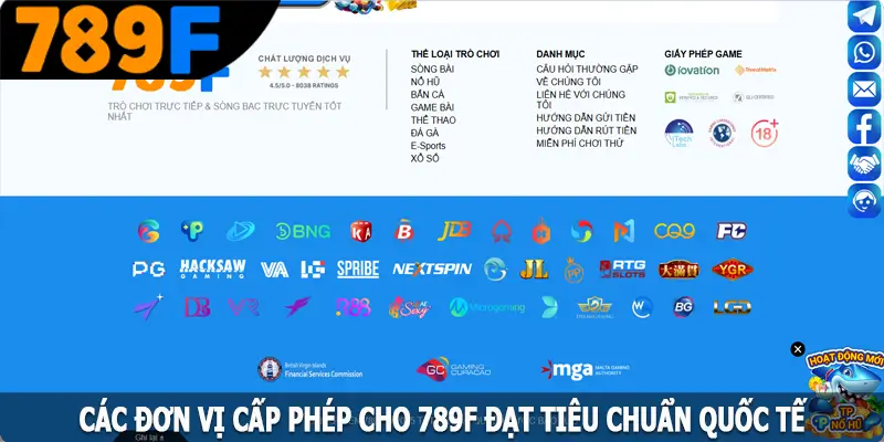 Các đơn vị cấp phép cho 789F đạt tiêu chuẩn quốc tế Các đơn vị cấp phép cho 789F đạt tiêu chuẩn quốc tế